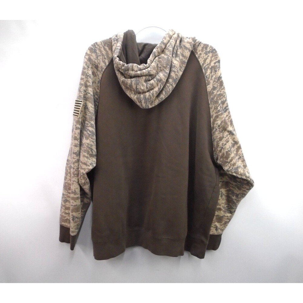 Ariat Patriot Camo Hoodie Men’s Size L Brown Desert Digital Camouflage Hunting - Picture 7 of 9